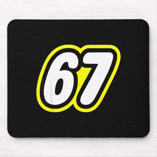 67 Six Seven 6 7 Boys Girls Kids Teens Tee Mousepad (Vorne)