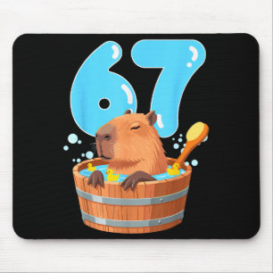 67 Six Seven 6-7 Capybara Lustige Teenager Kinder Mousepad