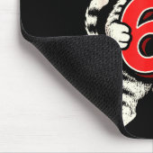 67 Six Seven 6 7 Cat Funny Mousepad (Ecke)