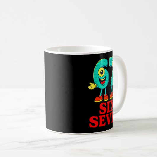 67 Six Seven 6-7 Funny Italian Brainrot Fun Kids G Kaffeetasse (VorderseiteRechts)