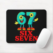 67 Six Seven 6-7 Funny Italian Brainrot Fun Kids G Mousepad (Mit Mouse)