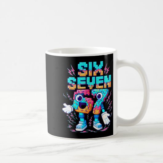 67 Six Seven 6-7 - Funny Italian Brainrot Ice Crea Kaffeetasse (Rechts)