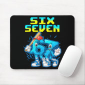 67 Six Seven 6-7 - Funny Italian Brainrot Kids Bas Mousepad (Mit Mouse)