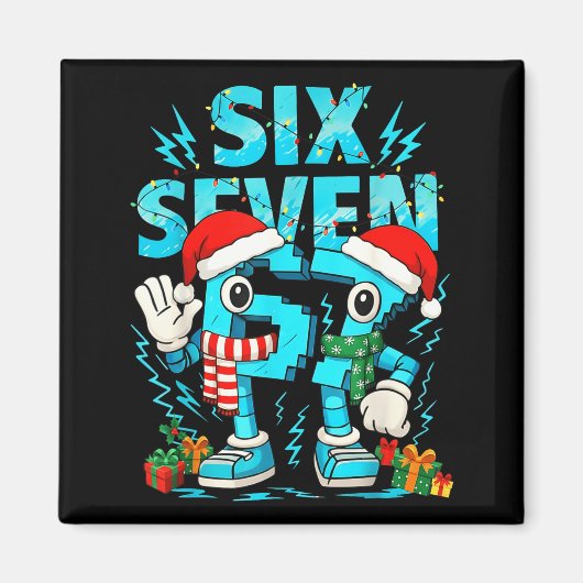 67 Six Seven 6-7 - Funny Italian Brainrot Kids Gam Magnet (Vorne)
