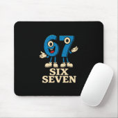 67 Six Seven 6-7 - Funny Italian Brainrot Kids Gam Mousepad (Mit Mouse)