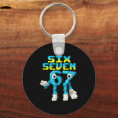 67 Six Seven 6-7 - Funny Italian Brainrot Kids Gam Schlüsselanhänger (Vorderseite)