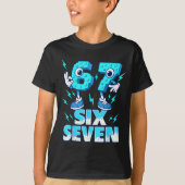 67 Six Seven 6-7 - Funny Italian Brainrot Kids Gam T-Shirt (Vorderseite)