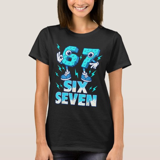 67 Six Seven 6-7 - Funny Italian Brainrot Kids Gam T-Shirt (Vorderseite)