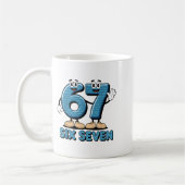 67 Six Seven 6-7 Funny Italian Brainrot Kids Gamin Kaffeetasse (Links)