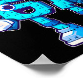 67 Six Seven 6-7 Funny Italian Brainrot Kids Gamin Poster (Ecke)