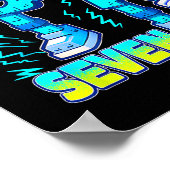 67 Six Seven 6-7 Funny Italian Brainrot Kids Gamin Poster (Ecke)