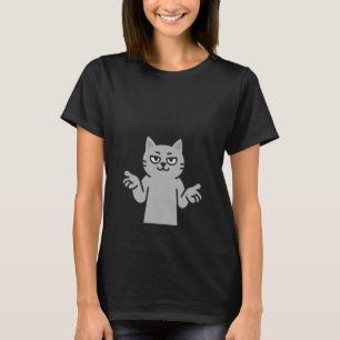 67 Six Seven 6-7 Graue Katze - Lustige Kinder-Gami T-Shirt