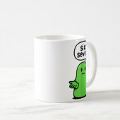 67 Six Seven 6-7 Green Blob Slime - Funny Kids Bra Kaffeetasse (VorderseiteRechts)