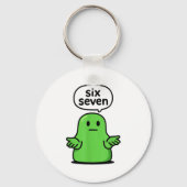 67 Six Seven 6-7 Green Blob Slime - Funny Kids Bra Schlüsselanhänger (Vorderseite)