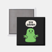 67 Six Seven 6-7 Grüner Blob-Schlamm - Lustiger Ki Magnet (Vorderseite/Rückseite)