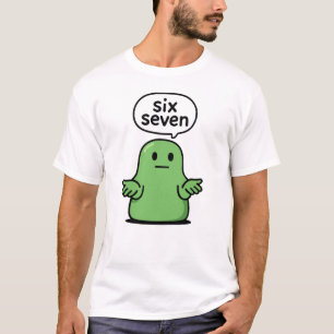 67 Six Seven 6-7 grüner Blob-Schlamm - Lustiger Ki T-Shirt