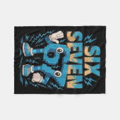 67 Six Seven 6 7 Italian Brainrot Fleecedecke (Vorderseite (Horizontal))