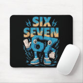 67 Six Seven 6 7 Italian Brainrot Mousepad (Mit Mouse)