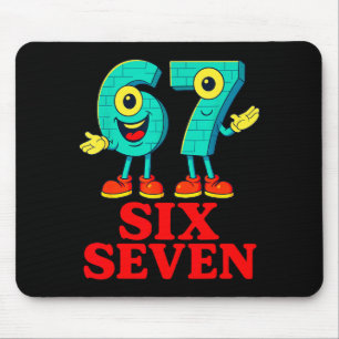 67 Six Seven 6-7 Lustig Italienisch Brainrot Spaß  Mousepad