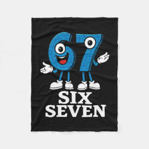 67 Six Seven 6-7 - Lustiges italienisches Brainrot Fleecedecke
