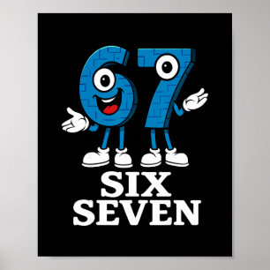 67 Six Seven 6-7 - Lustiges italienisches Brainrot Poster