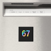 67 Six Seven 6 7 Meme Design Lustig 6 7 1  Magnet (In Situ (Geschirrspüler))
