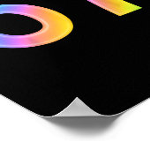 67 Six Seven 6 7 Meme Design Lustig 6 7 1 Poster (Ecke)
