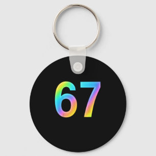67 Six Seven 6 7 Meme Design Lustig 6 7 1  Schlüsselanhänger