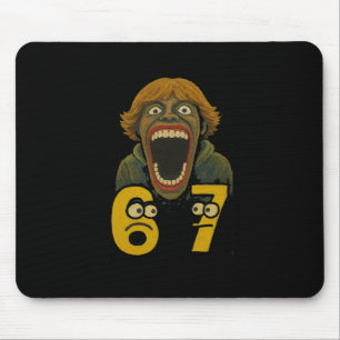 67 Six Seven 6 7 Meme Design Lustig 6 7 2  Mousepad