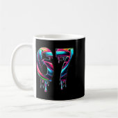 67 Six Seven 6 7 Meme Design Lustig 6 7 Kaffeetasse (Links)