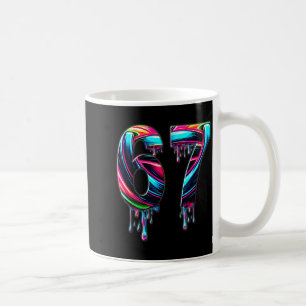 67 Six Seven 6 7 Meme Design Lustig 6 7 Kaffeetasse
