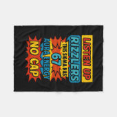 67 Six Seven 6 7 Meme Design Lustig 6 7 Sigma Rizz Fleecedecke (Vorderseite (Horizontal))
