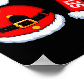 67 Six Seven 6 7 Meme Funny Santa Christmas Shirt  Poster (Ecke)