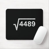 67 Six Seven 6-7 Meme Quadratwurzel 4489 Slang Mat Mousepad (Mit Mouse)