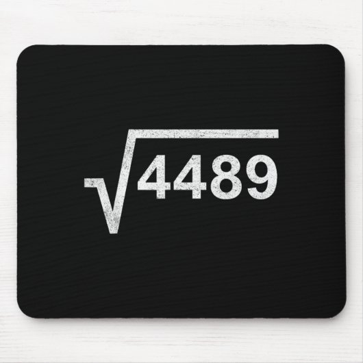 67 Six Seven 6-7 Meme Quadratwurzel 4489 Slang Mat Mousepad (Vorne)