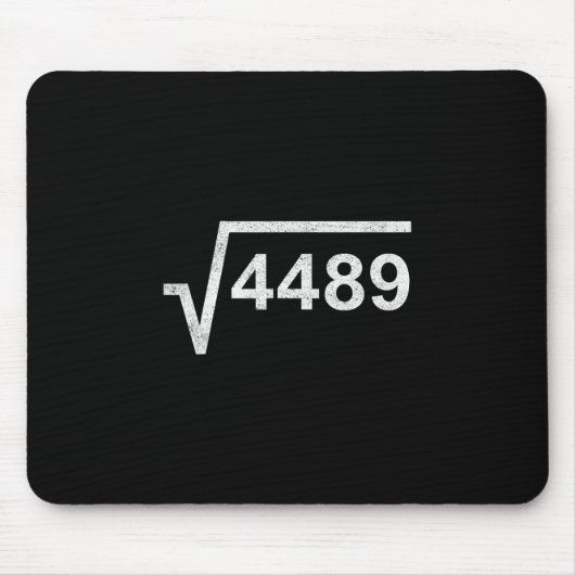 67 Six Seven 6-7 Meme Quadratwurzel 4489 Slang Mat Mousepad (Vorne)