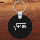 67 Six Seven 6-7 Meme Square Root 4489 Slang Math Schlüsselanhänger (Vorderseite)