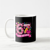67 Six Seven 6 7 Meme Teacher Design Valentines Me Kaffeetasse (Links)
