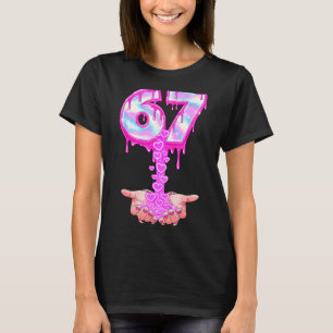 67 Six Seven 6 7 Meme Valentinstag Lustig Frauen M T-Shirt