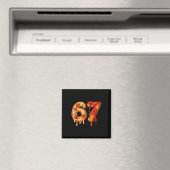 67 Six Seven 6-7 Pizza & Chicken Nugget - Kinder B Magnet (In Situ (Geschirrspüler))