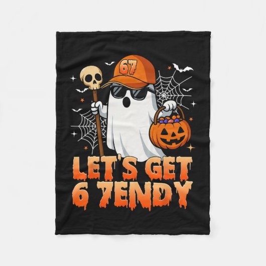 67 Six Seven 6 7endy Lass uns Sendy Meme Halloween Fleecedecke (Vorderseite)