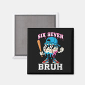 67 Six Seven Baseball Eis Drip Nummer 67 Pla Magnet (Vorderseite/Rückseite)