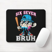 67 Six Seven Baseball Ice Cream Drip Number 67 Pla Mousepad (Mit Mouse)
