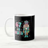67 Six Seven Birthday Nutcracker Holiday Funny Chr Kaffeetasse (Links)