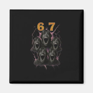 67 Six Seven Bootleg 6 7 Meme Design Lustig 6 7 1  Magnet