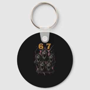 67 Six Seven Bootleg 6 7 Meme Design Lustig 6 7 1  Schlüsselanhänger