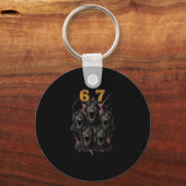 67 Six Seven Bootleg 6 7 Meme Design Lustig 6 7 1  Schlüsselanhänger (Vorderseite)