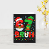 67 Six Seven Bruh 6 7 Meme Funny Christmas Boys Sa Karte (Gelbe Blume)