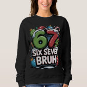 67 Six Seven Bruh Christmas Fun Holiday Tee Gift (Vorderseite)