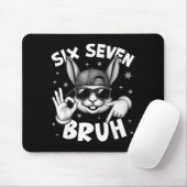 67 Six Seven Bruh Cute Bunny Face With Sungles Eas Mousepad (Mit Mouse)
